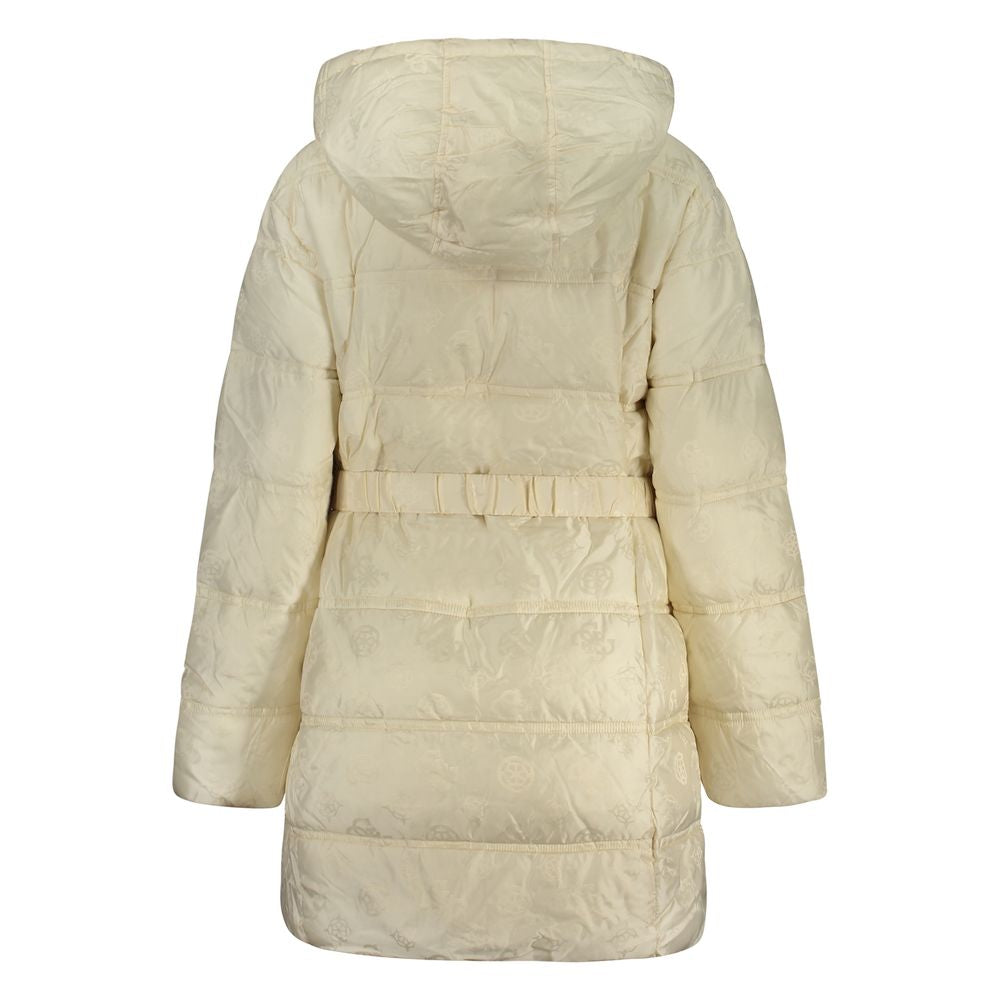 Guess Jeans Beige Poliammide Women's Women's Jacket