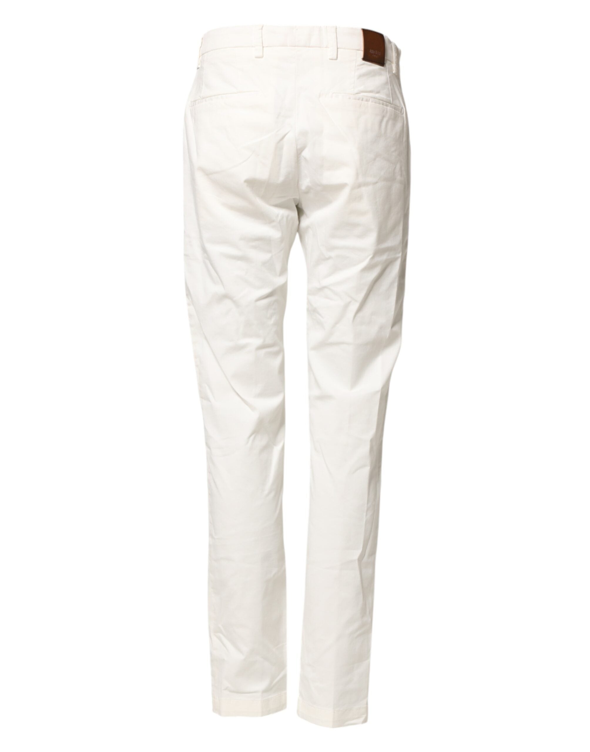 Briglia 1949 White Cotton Straight Fit Chino Trouser Women's Pants (Pre-Owned)