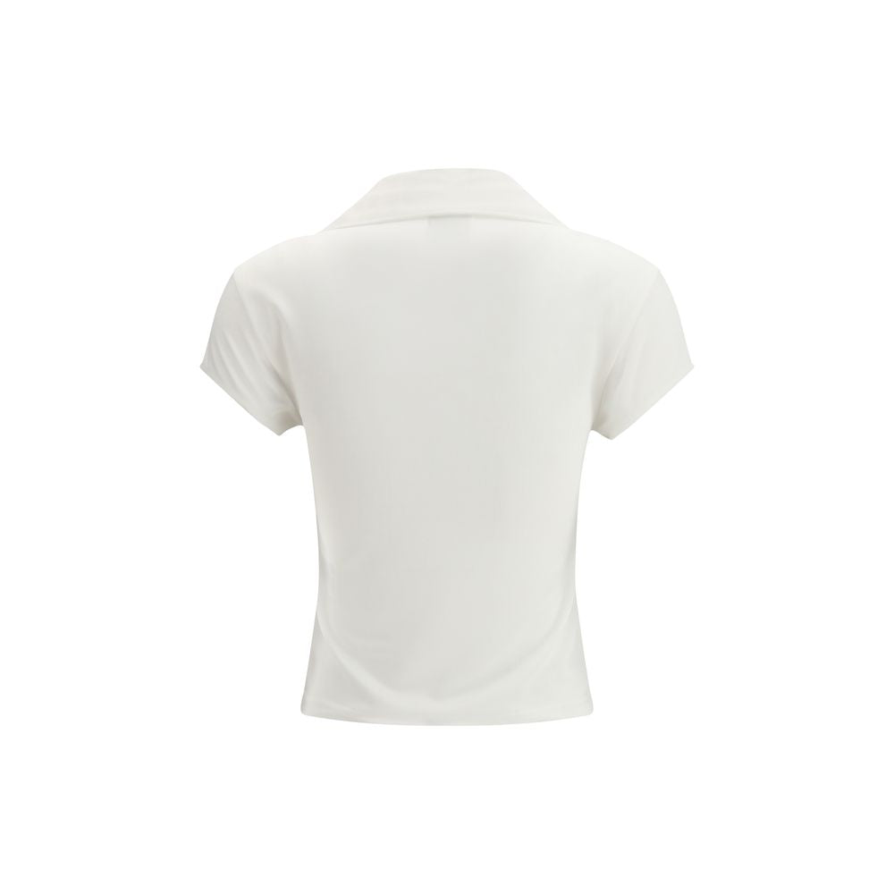 Courrèges White Cotton Polo Women's Shirt