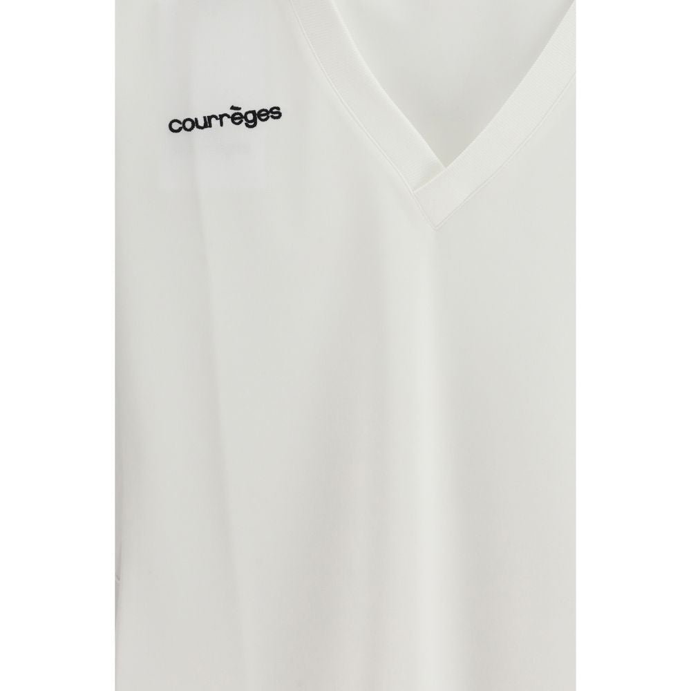 Courrèges White Cotton Polo Women's Shirt