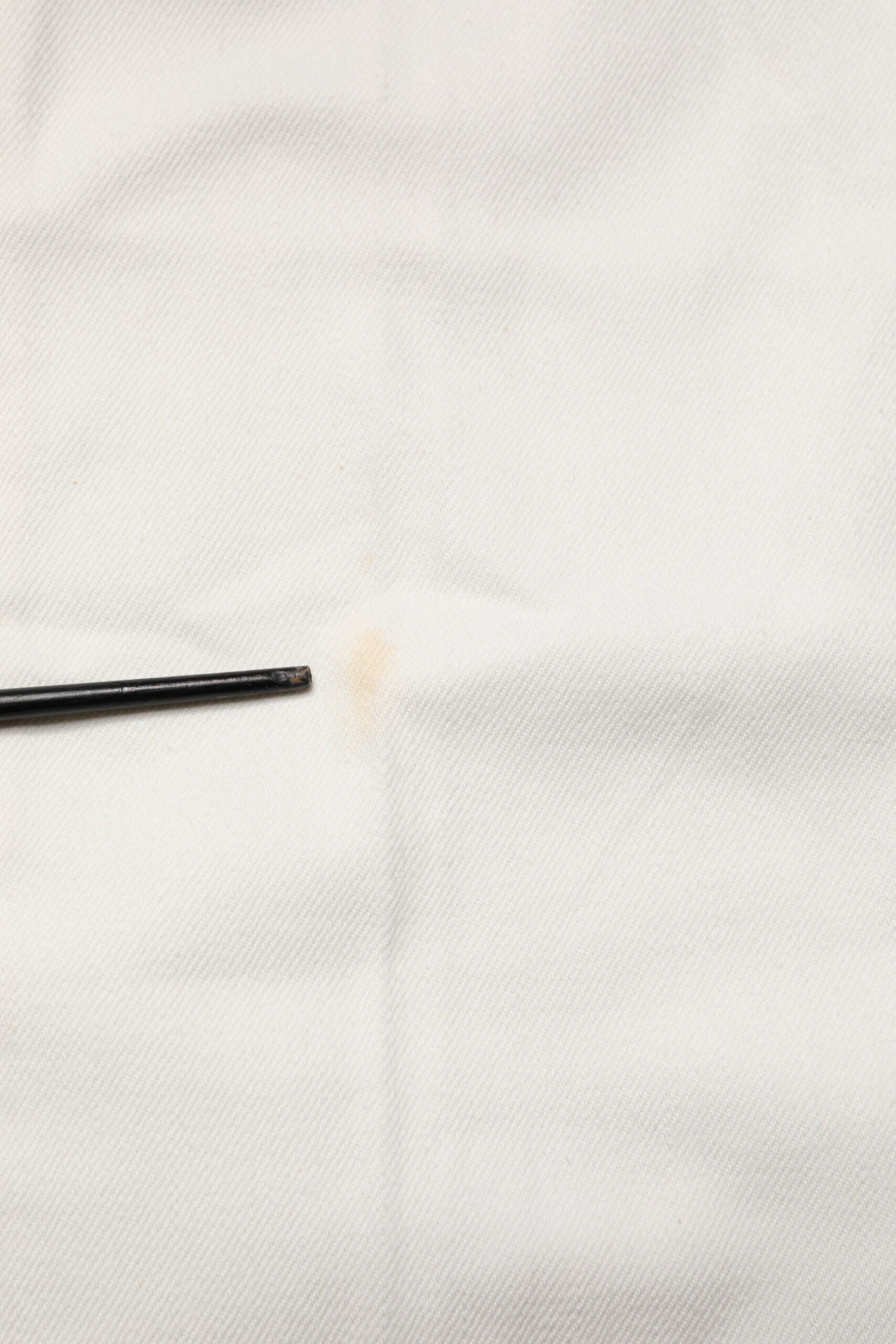 Fortela White Cotton Straight Denim Mid Waist Trouser Women's Jeans (Pre-Owned)