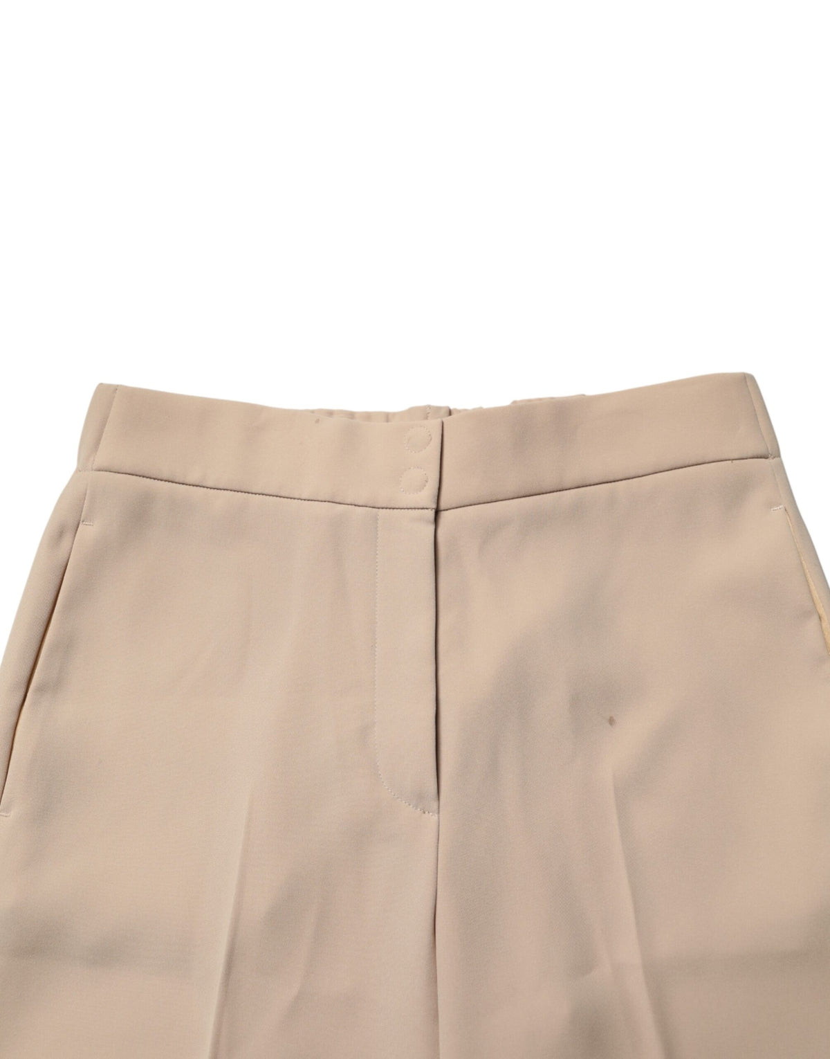 Emporio Armani Beige High Waist Straight Chino Trouser Women's Pants (Pre-Owned)