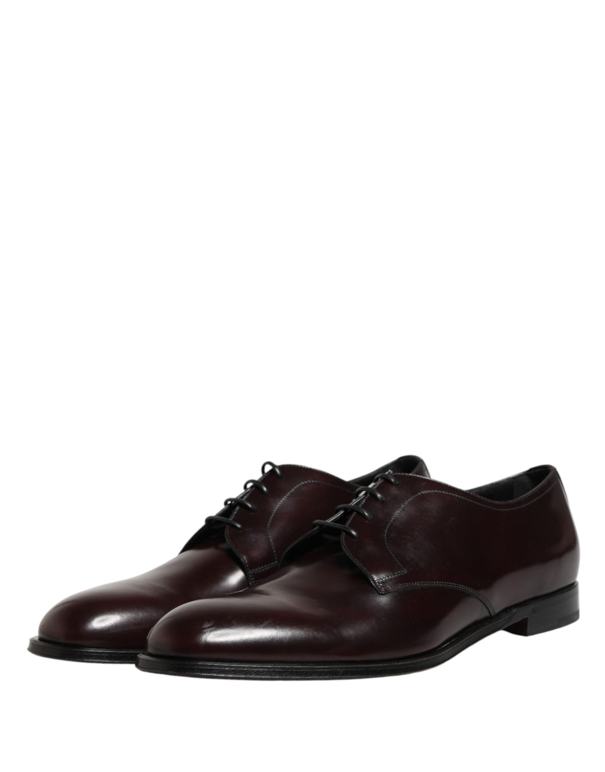 Dolce & Gabbana Black Lace Up Leather Dress Derby Men Men's Shoes