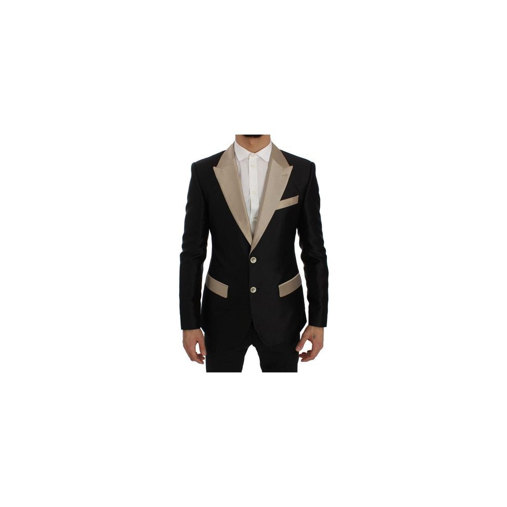 Dolce & Gabbana Black Silk Men's Blazer