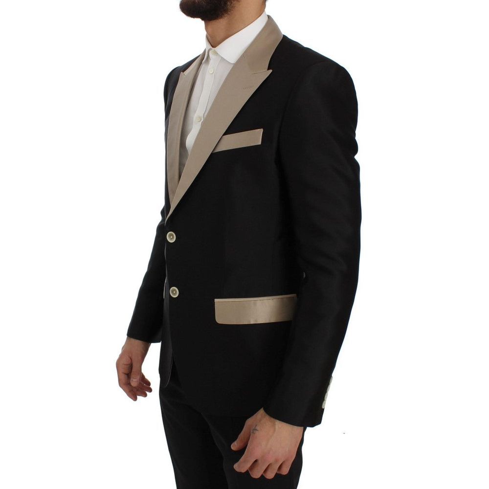 Dolce & Gabbana Black Silk Men's Blazer