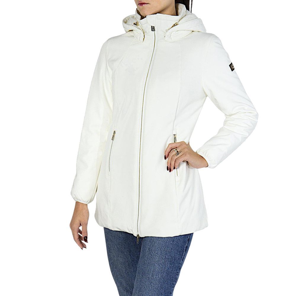 Yes Zee White Polyamide Shell Women's Jacket