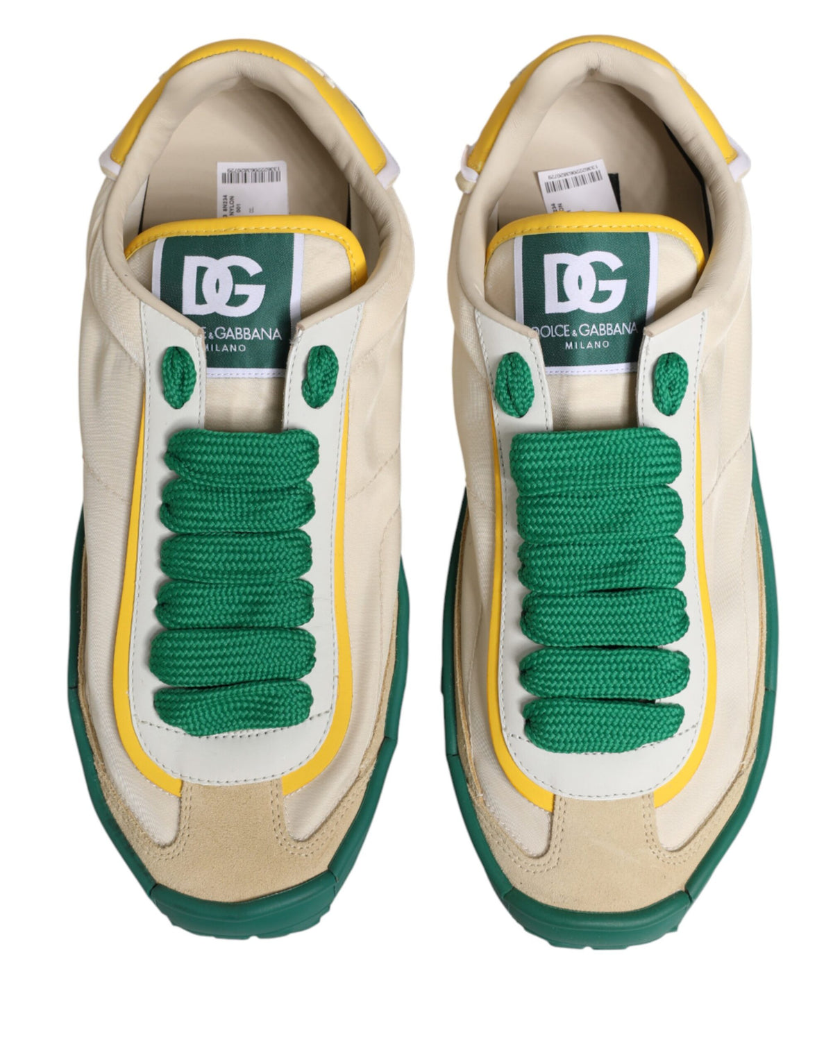Dolce & Gabbana Multicolor Old Runner Lace Up Sneakers Men's Shoes