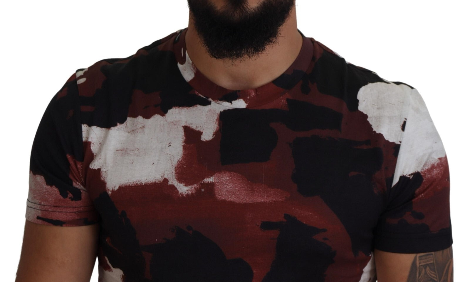 Dolce & Gabbana Multicolor Tie Dye Cotton Crew Neck Men's T-shirt