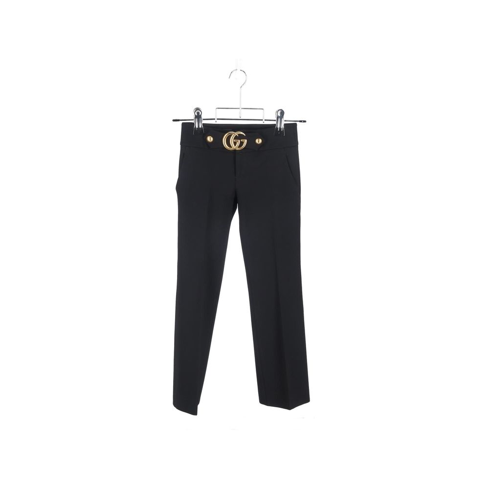 Gucci Black Viscose Casual Women's Pants