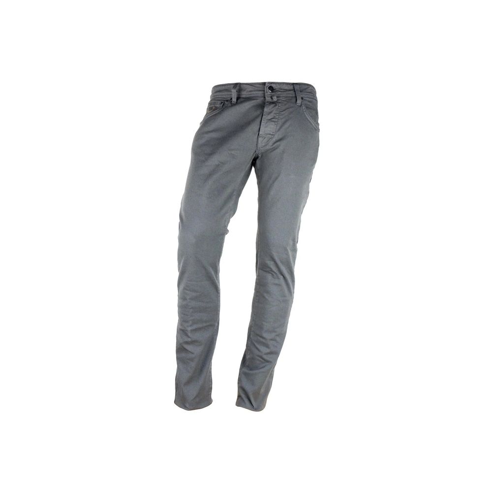 Jacob Cohen Gray Cotton Slim Fit Men's Jeans