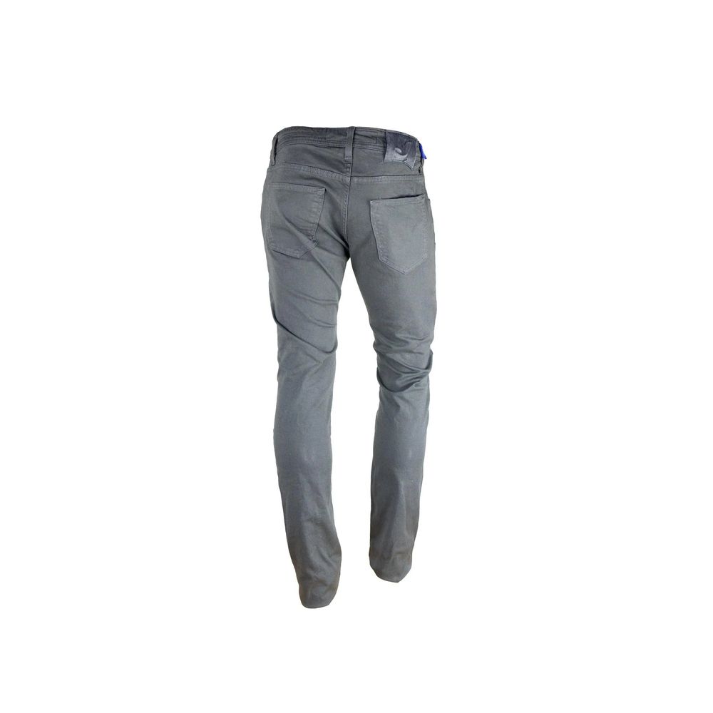 Jacob Cohen Gray Cotton Slim Fit Men's Jeans