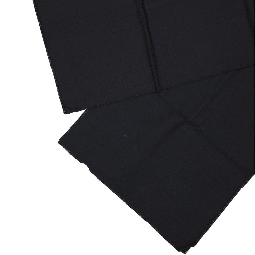 Givenchy Black Virgin Wool Men's Foulard