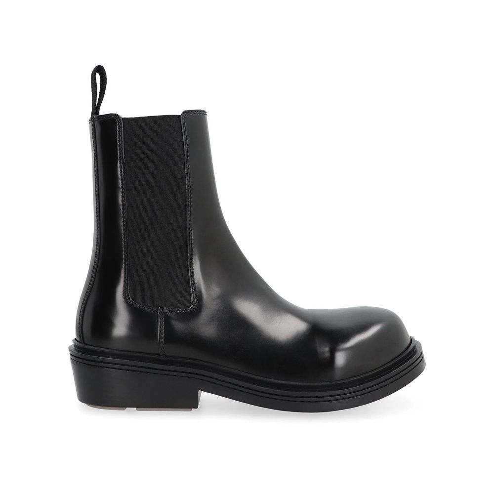 Bottega Veneta Black Calfskin Ankle Women's Boots