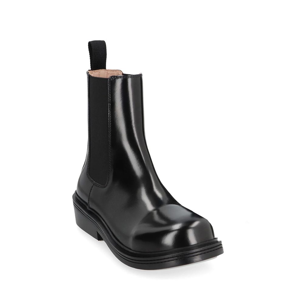 Bottega Veneta Black Calfskin Ankle Women's Boots