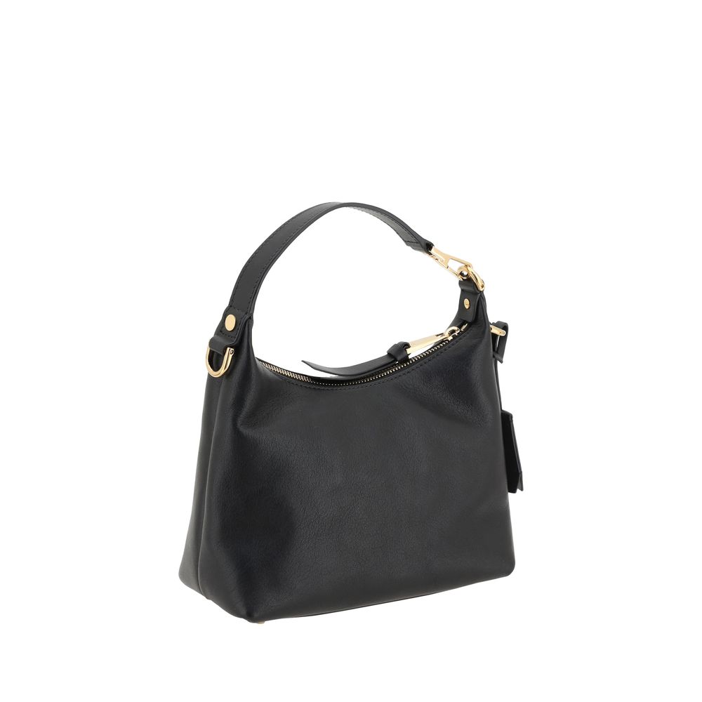 Versace Black Calf Leather Bos Taurus Women's Handbag
