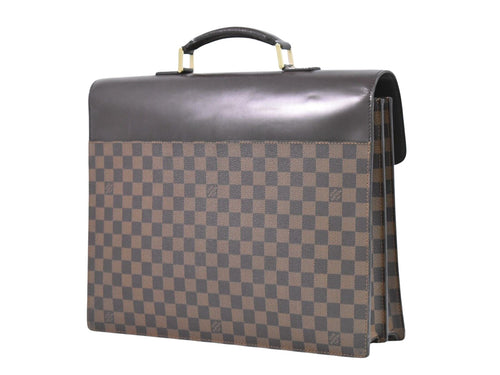 Louis Vuitton Altona Brown Canvas Briefcase Bag (Pre-Owned)