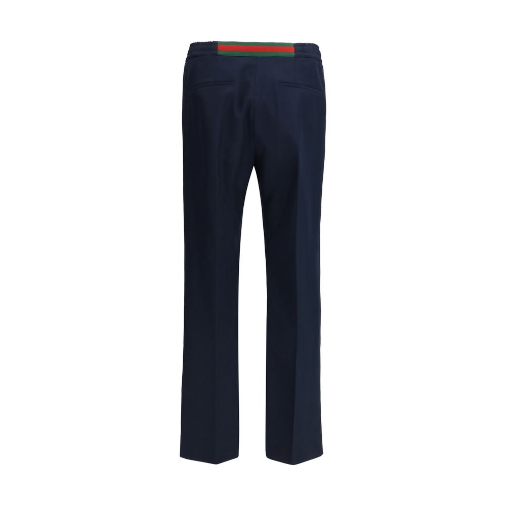 Gucci Blue Polyester Casual Men's Pants