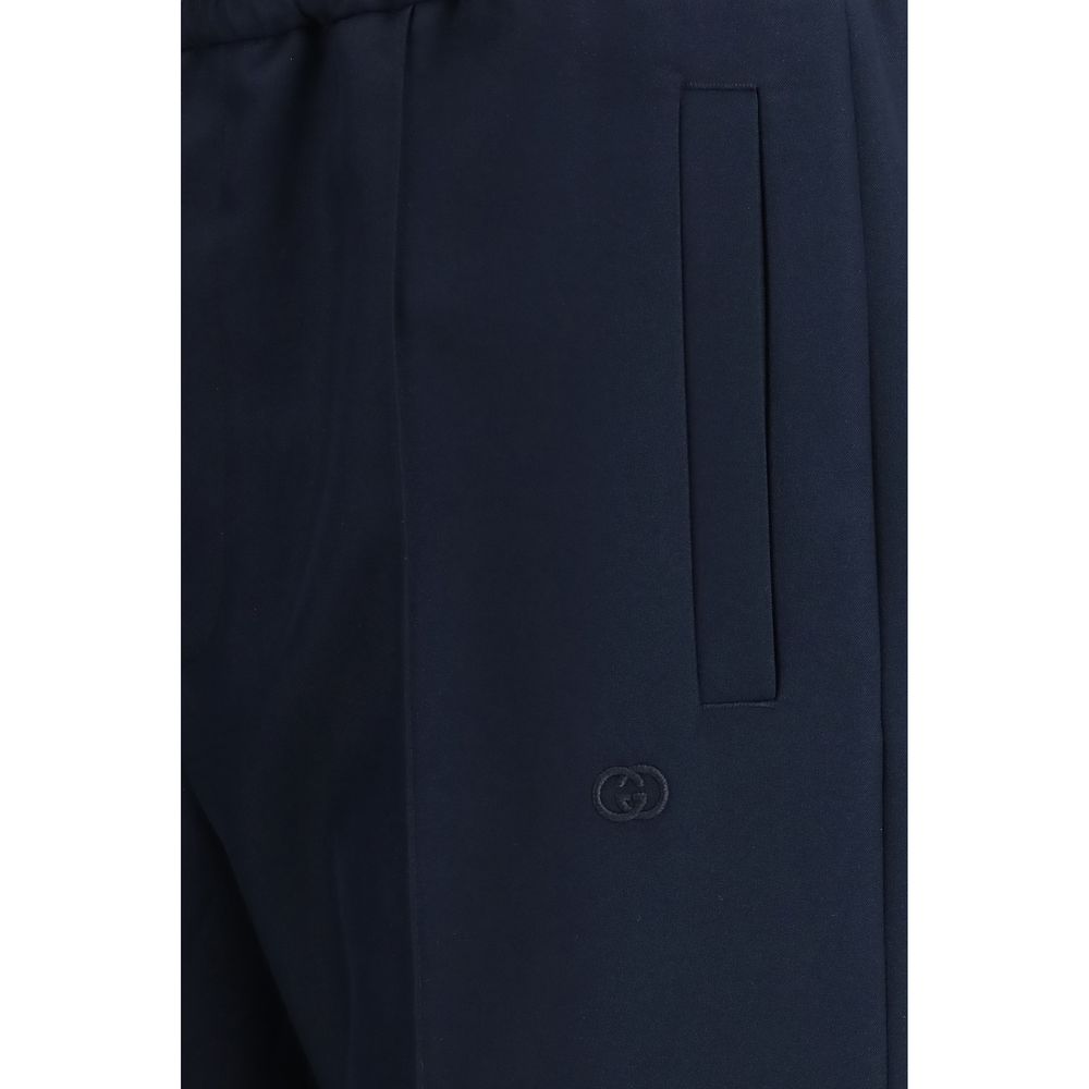 Gucci Blue Polyester Casual Men's Pants
