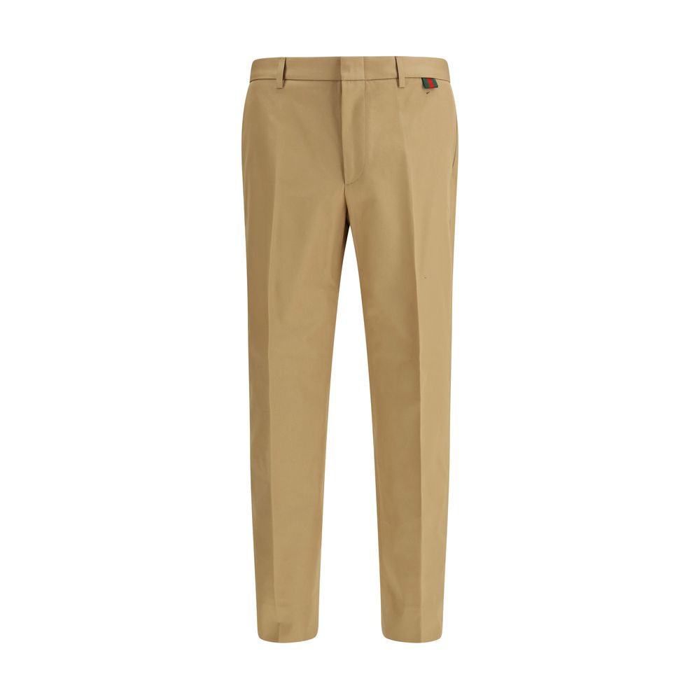 Gucci Beige Cotton Casual Men's Pants