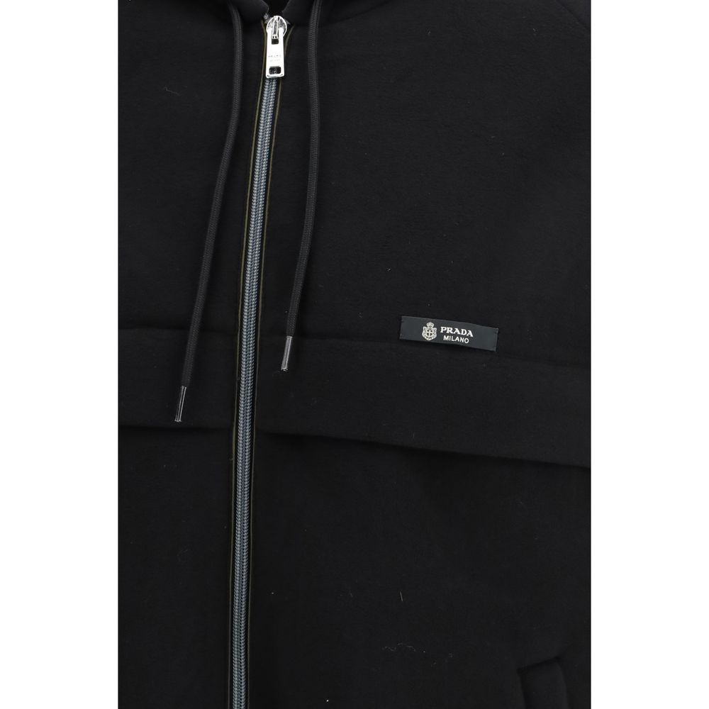 Prada Black Polyester Shell Men's Jacket