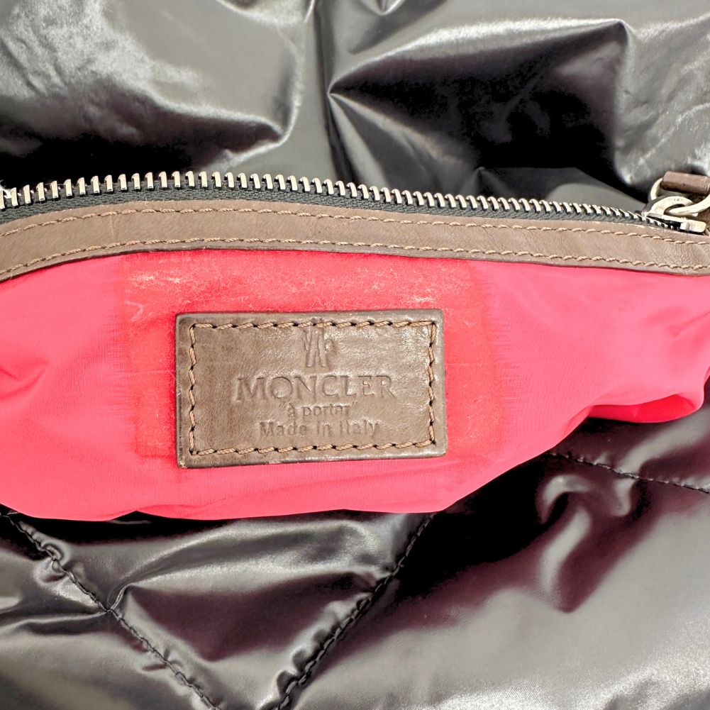 Moncler Black Synthetic Shoulder Bag (Pre-Owned)