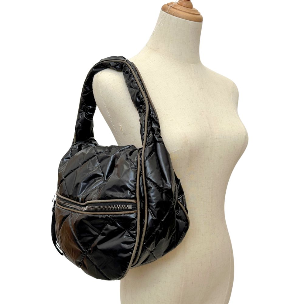 Moncler Black Synthetic Shoulder Bag (Pre-Owned)
