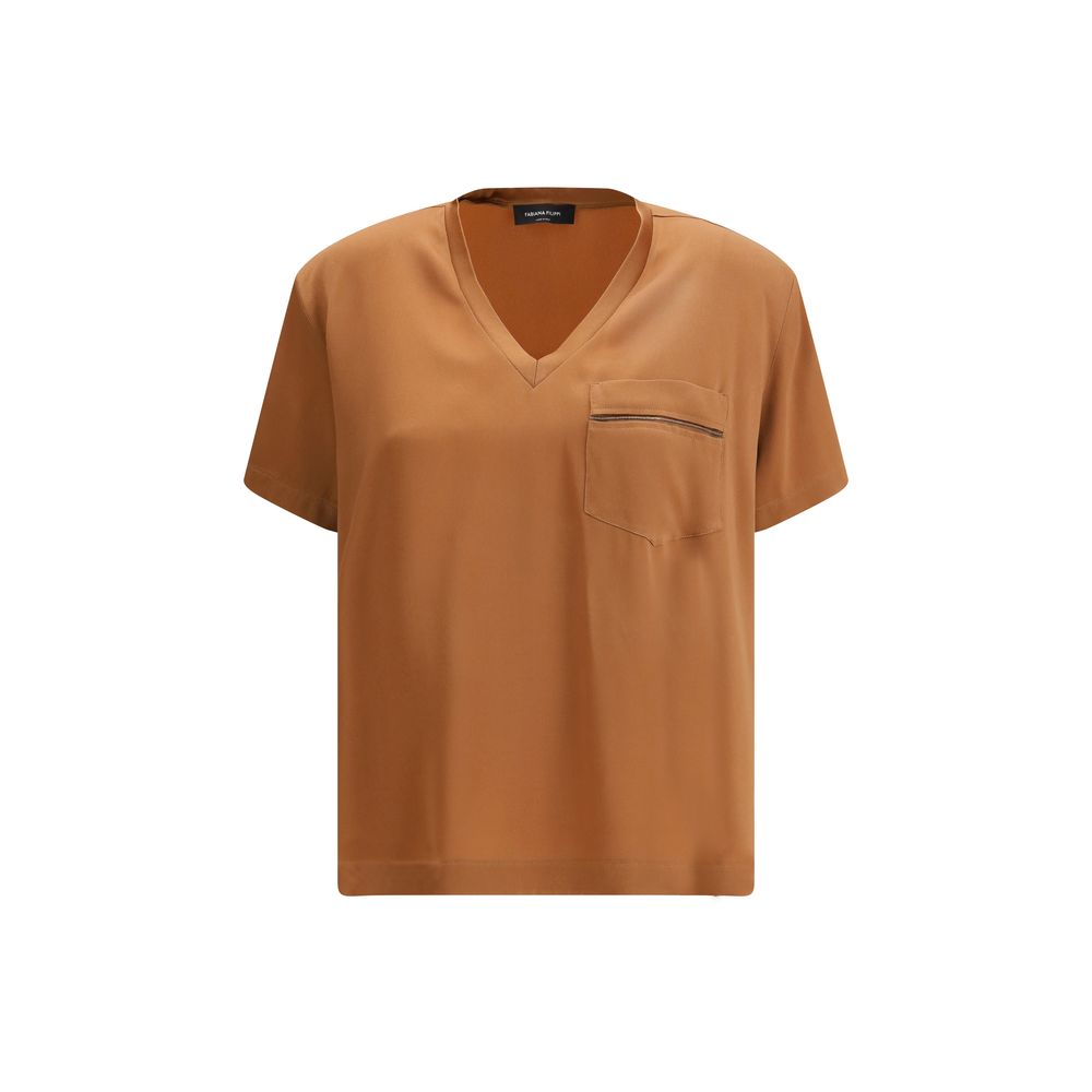 Fabiana Filippi Beige Viscose Women's T-Shirt