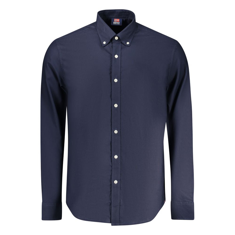Norway 1963 Blu Cotton Male Men's Shirt