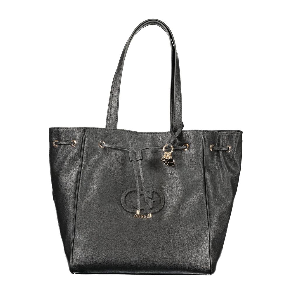 Guess Jeans Nero Poliuretano Women Women's Handbag