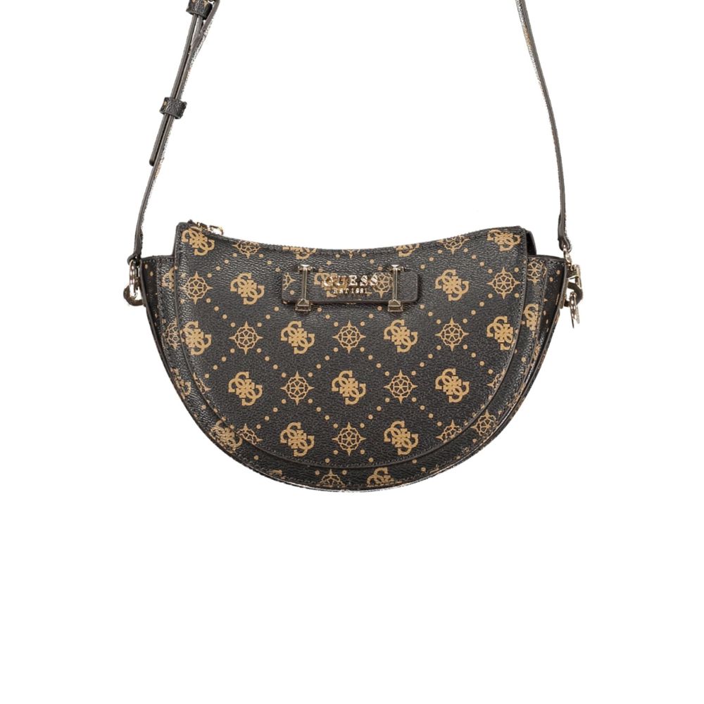 Guess Jeans Marrone Poliuretano Women Women's Handbag