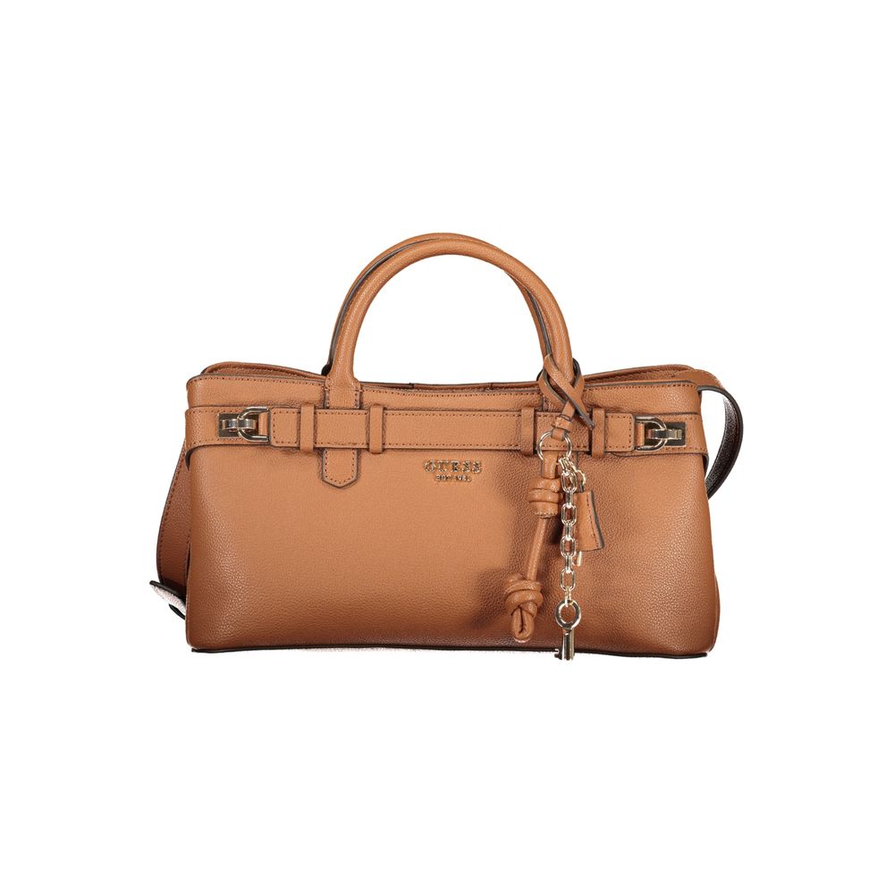 Guess Jeans Marrone Polyurethane Women Women's Handbag