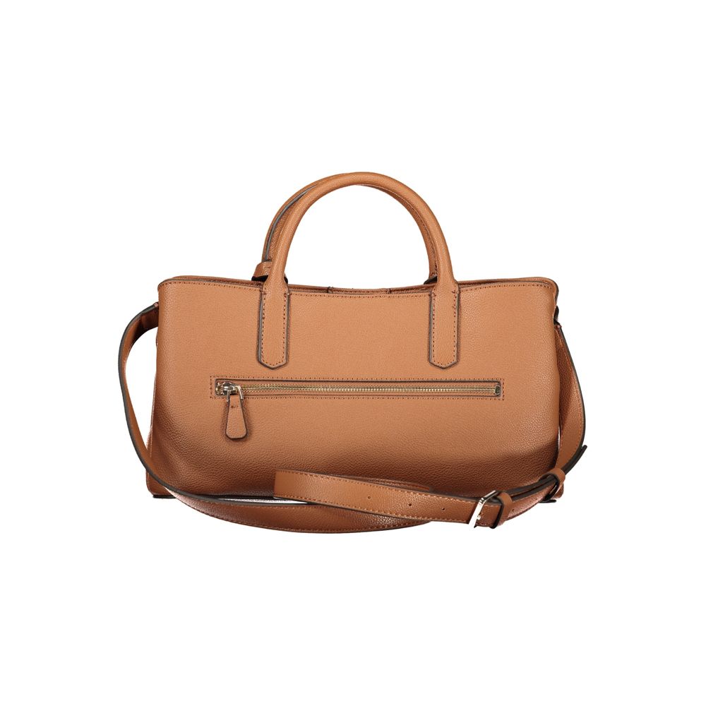 Guess Jeans Marrone Polyurethane Women Women's Handbag