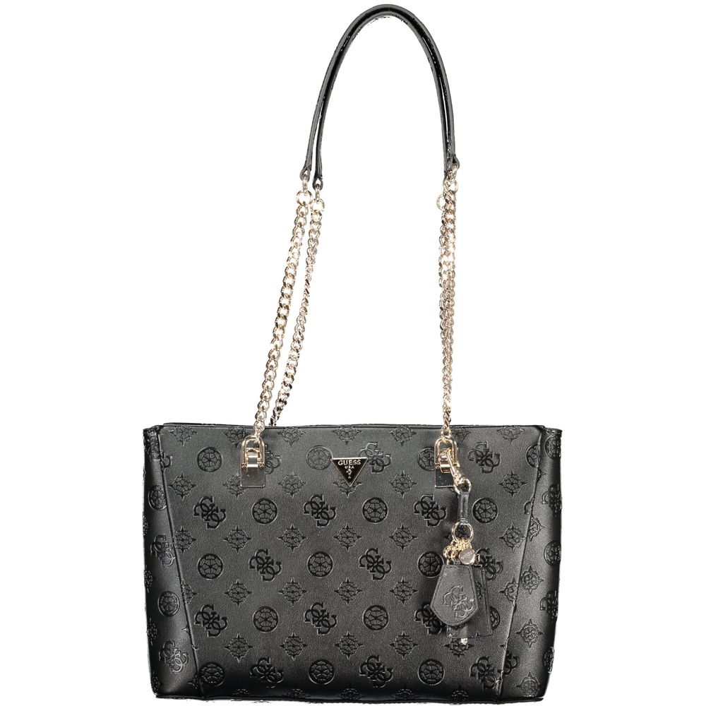 Guess Jeans Nero Poliuretano Women Women's Handbag