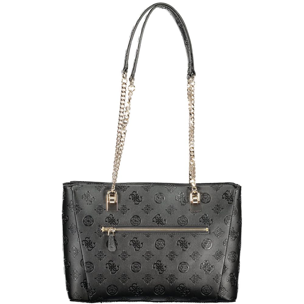 Guess Jeans Nero Poliuretano Women Women's Handbag