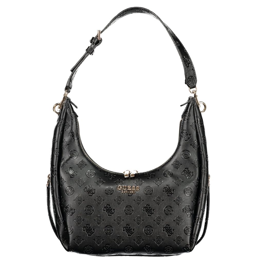 Guess Jeans Black Polyurethane Women's Women's Handbag