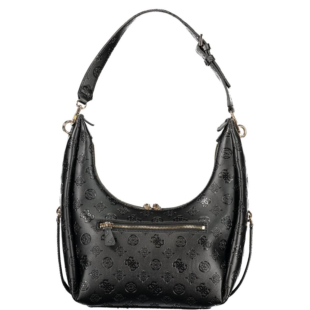 Guess Jeans Black Polyurethane Women's Women's Handbag