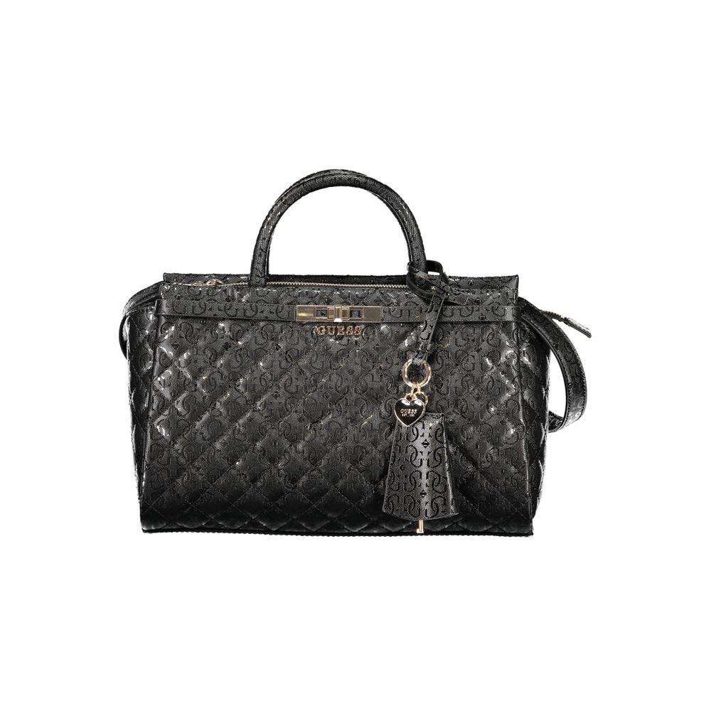 Guess Jeans Black Polyurethane Women's Women's Handbag