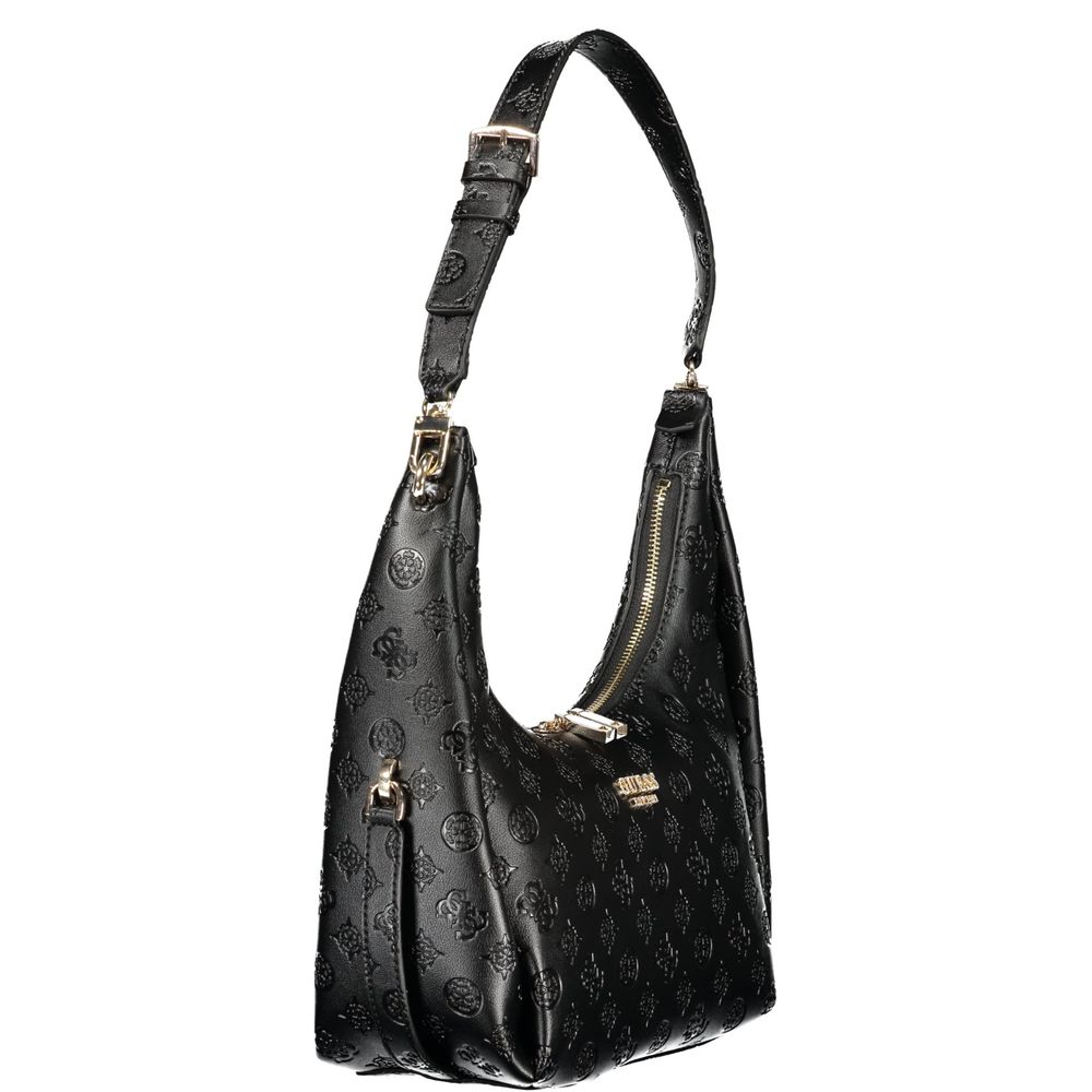 Guess Jeans Black Polyurethane Women's Women's Handbag