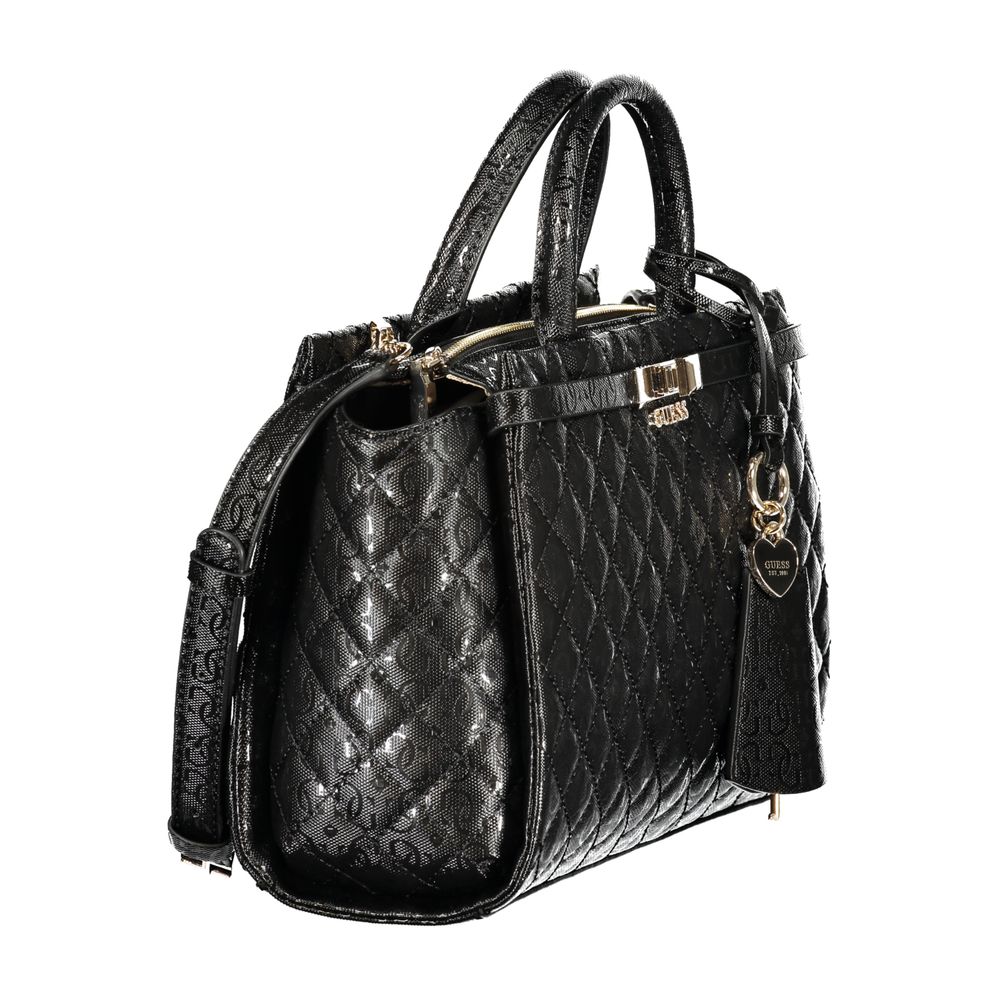 Guess Jeans Black Polyurethane Women's Women's Handbag