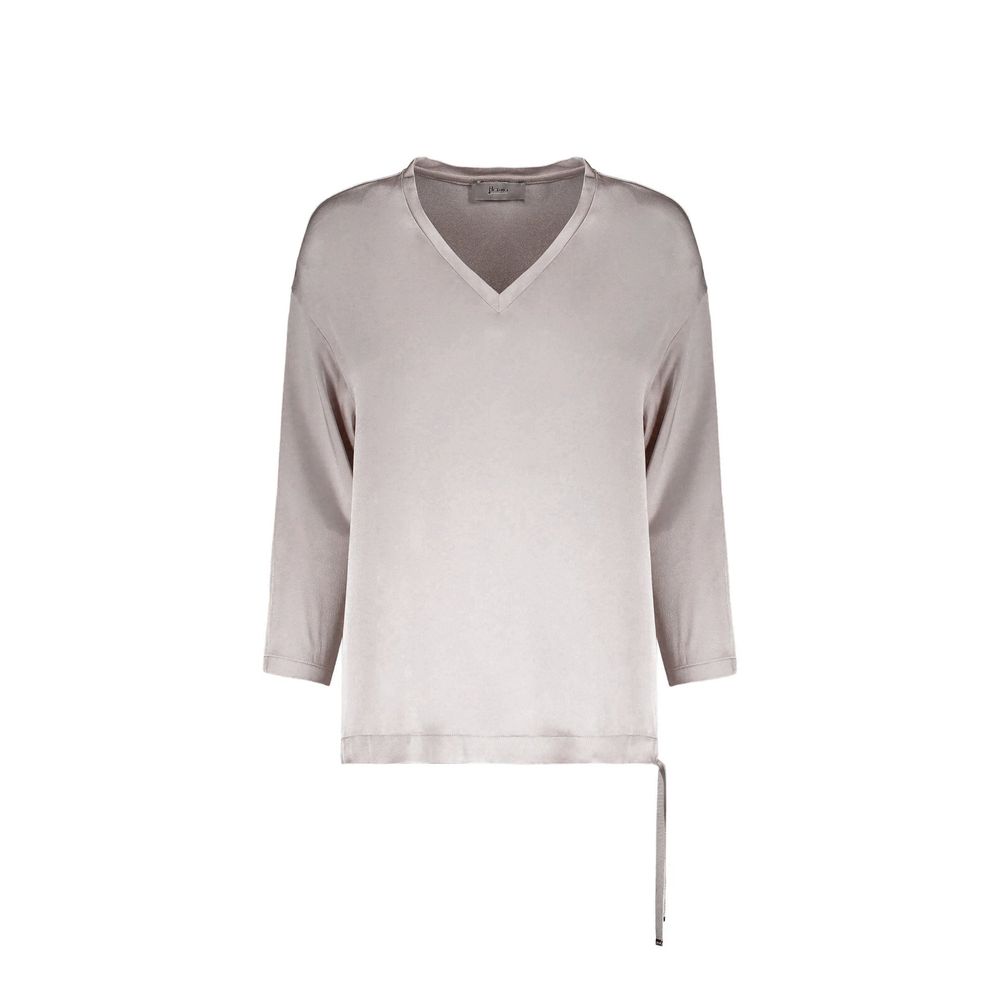 Herno Gray Acetate Tank Women's Tops