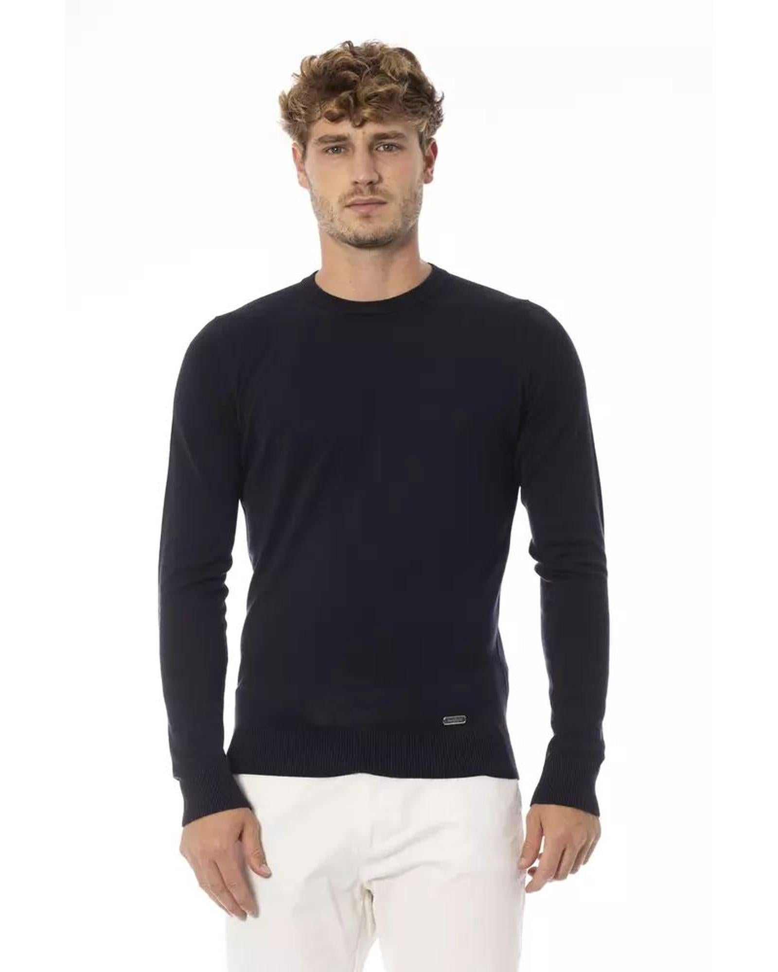 Baldinini Trend Blue Cashmere Men's Sweatshirt