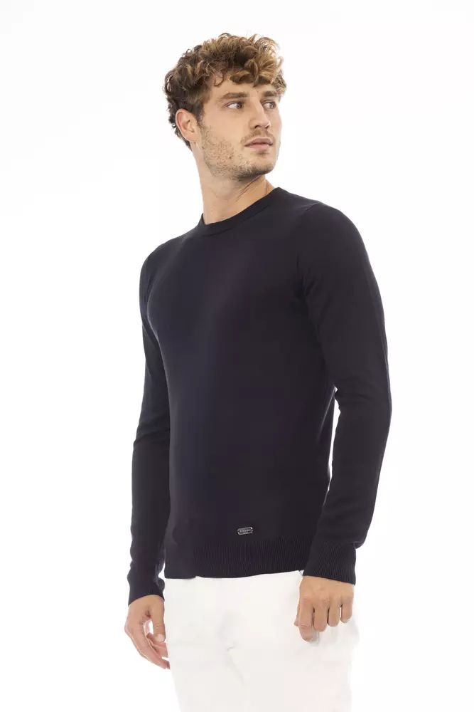 Baldinini Trend Blue Cashmere Men's Sweatshirt