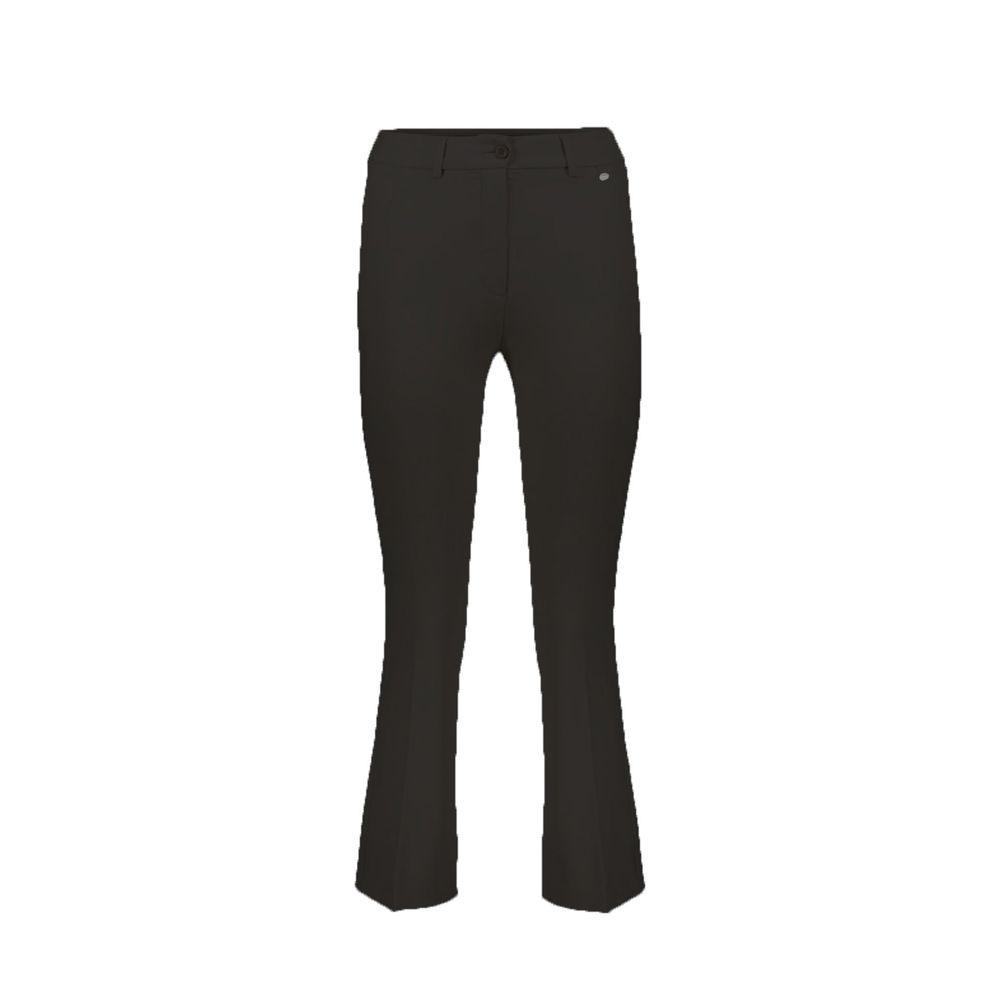 Herno Black Elastane Flared Women's Pants