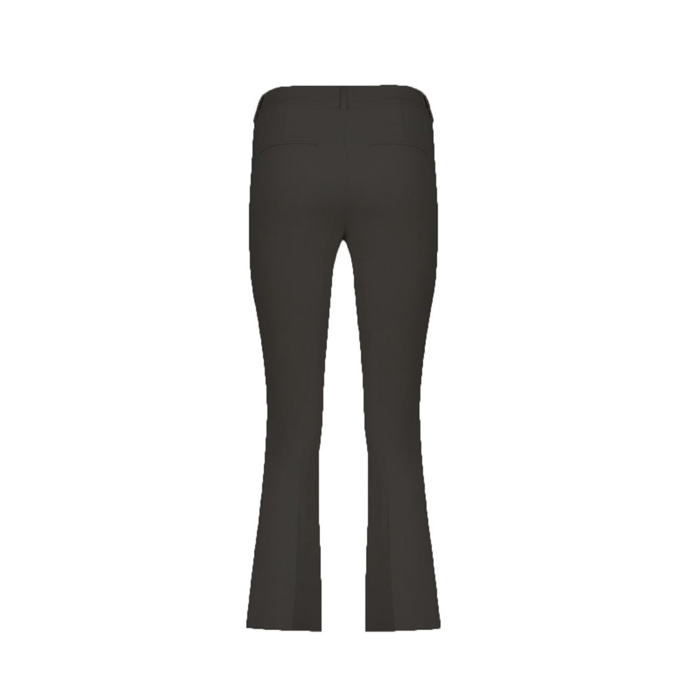 Herno Black Elastane Flared Women's Pants