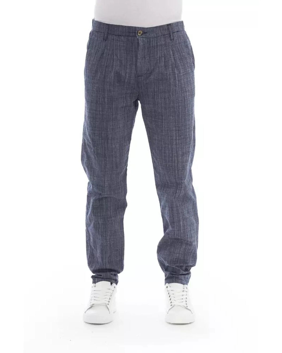 Baldinini Trend Blue Cotton Chino Men's Pants