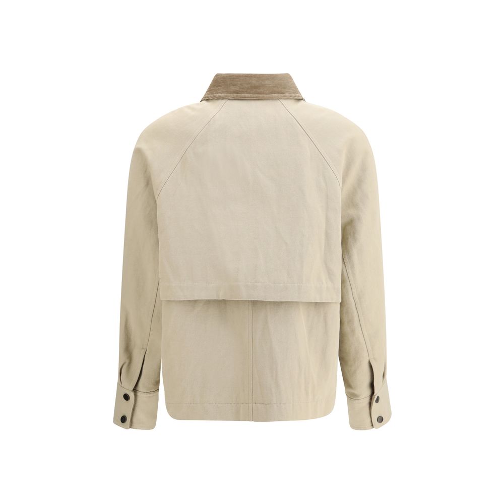 Brunello Cucinelli Beige Cotton Women's Coat