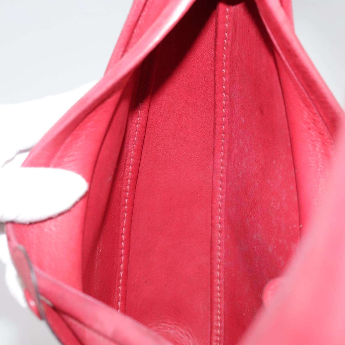 Hermès Red Leather Shoulder Bag (Pre-Owned)