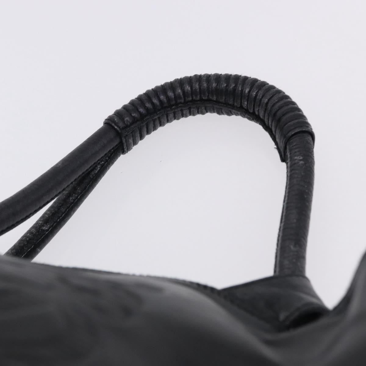 Loewe Aire Leather Black Leather Shoulder Bag Bag (Pre-Owned)