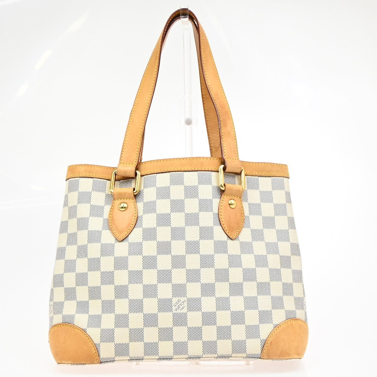 Louis Vuitton Hampstead Damier Ebene White Canvas Tote Bag Bag (Pre-Owned)