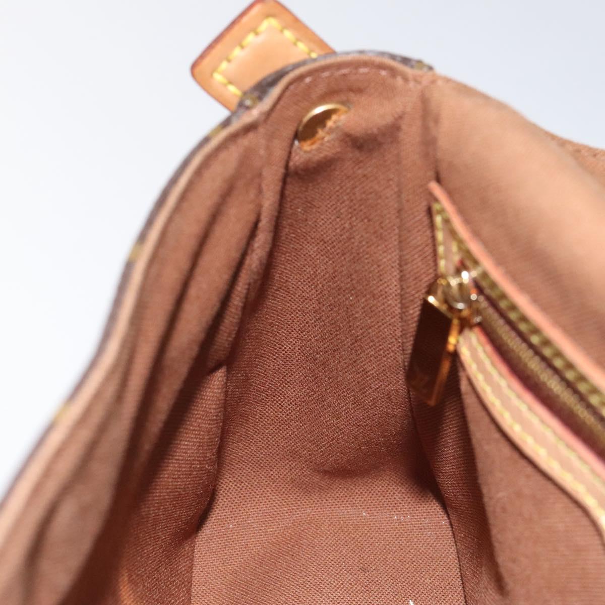 Louis Vuitton Mini Looping Brown Canvas Shoulder Bag (Pre-Owned)